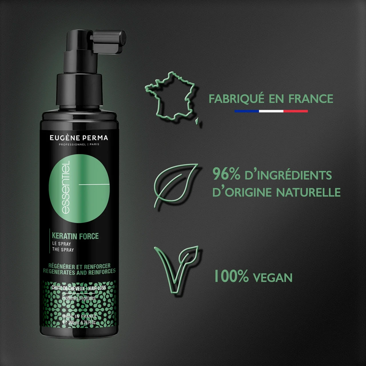 Spray Keratin Force Eugène Perma 200ml 4 Spray Keratin Force Eugène Perma 200ml – Image 4