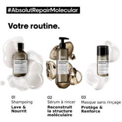 Shampooing Absolut Repair Molecular L'Oréal Professionnel 500 Ml -Soins Personnels Boutique molecular 1 25564.1694081532.1280.1280 68640.1694081968